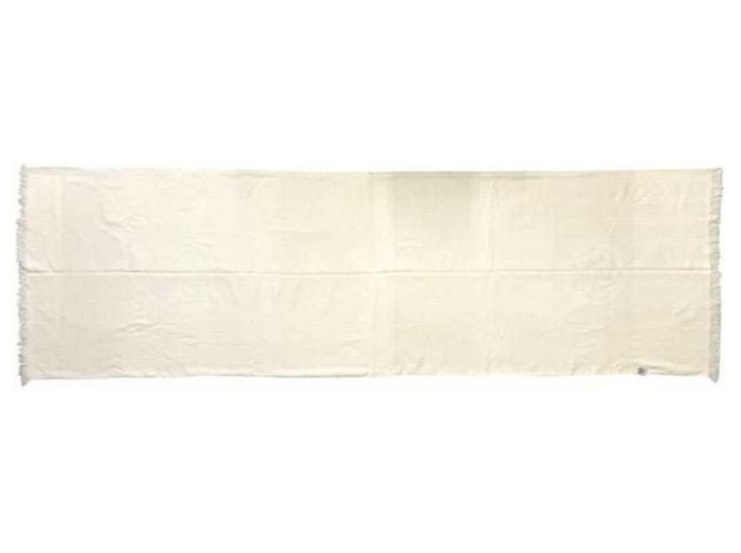 Chal de cachemira y seda Hermès Blanco Beige - vista 4