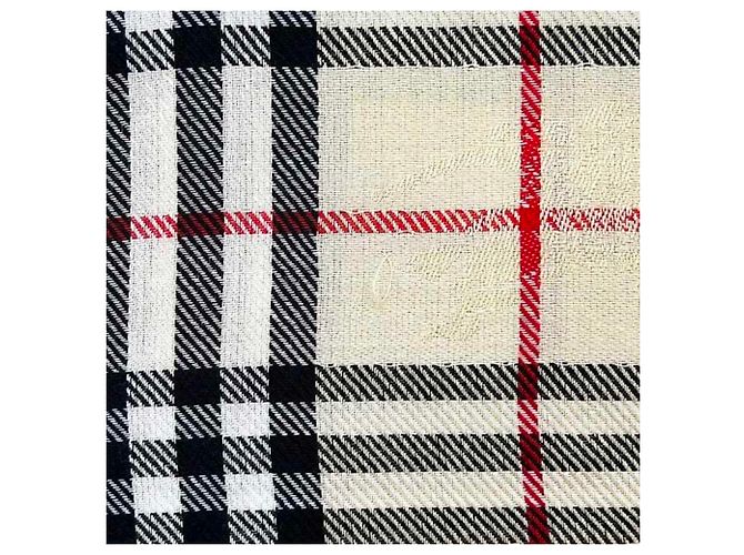 Stola in lana beige Burberry - vista 8