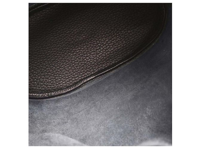 Borsa a mano in pelle Hermès Market 28 Blu - vista 3