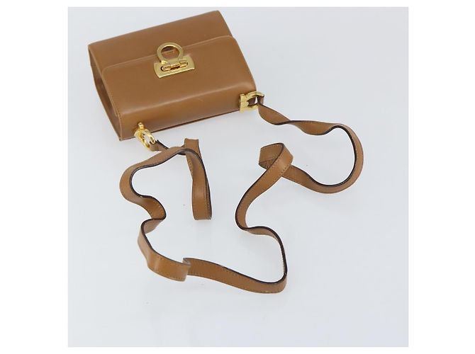 Gancini Schultertasche aus Leder von Salvatore Ferragamo Braun - Ansicht 7