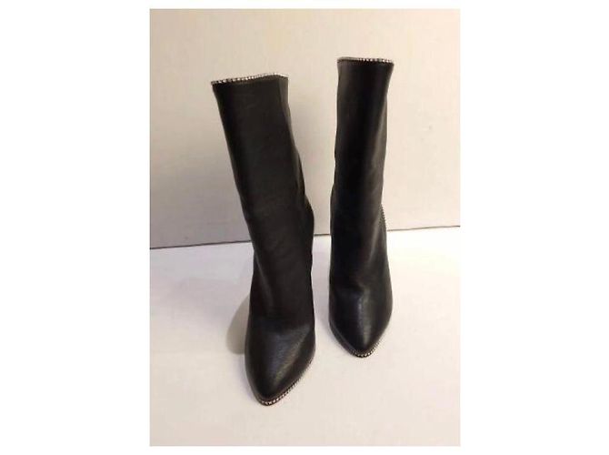 Botines de cuero negro Gucci 37 - vista 12