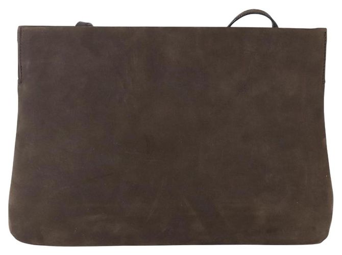 Borsa a Spalla Vala in Pelle Scamosciata Salvatore Ferragamo Marrone - vista 2