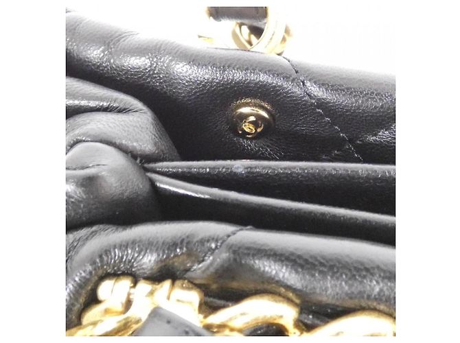 Borsa a spalla in agnello nero Chanel AS3502 - vista 6