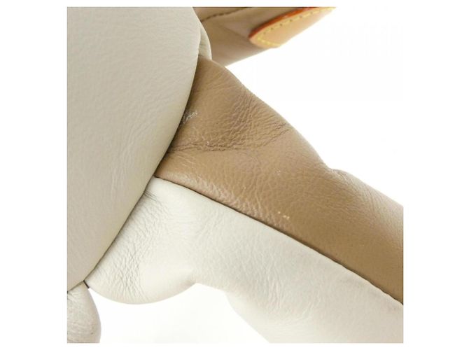 Ours en peluche Doudou Louis Vuitton Marron Blanc Beige - vue 5