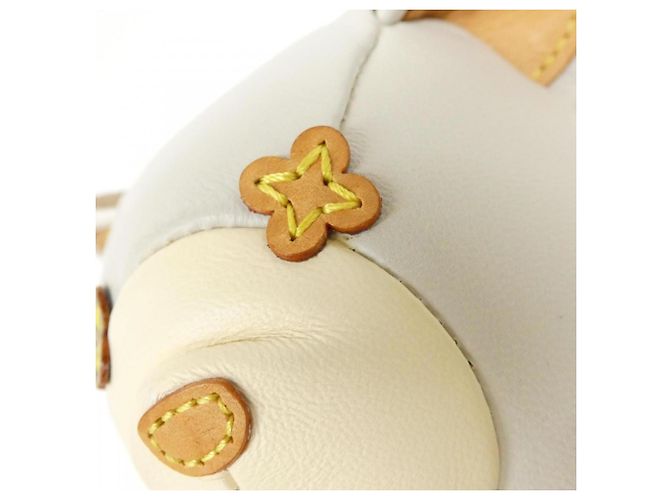 Ours en peluche Doudou Louis Vuitton Marron Blanc Beige - vue 8