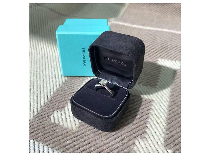 Tiffany & Co. Diamant-Verlobungsring 1,08 ct i vvs2 Silber - Ansicht 8