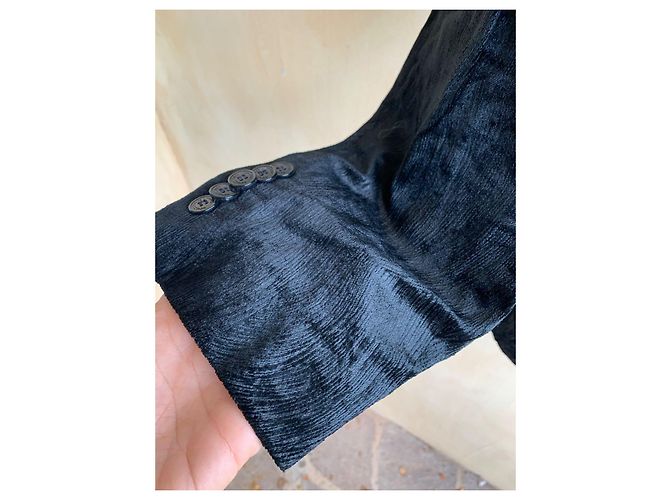 Blazer Versace Nero in Cotone e Viscosa - vista 3