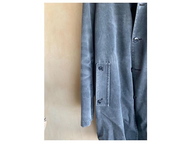 Dolce & Gabbana Gefütterter Mantel aus Baumwolle Grau - Ansicht 2