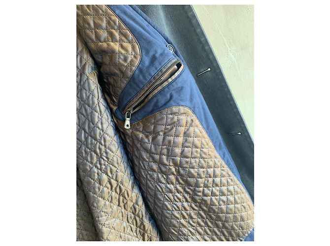 Dolce & Gabbana Gefütterter Mantel aus Baumwolle Grau - Ansicht 3
