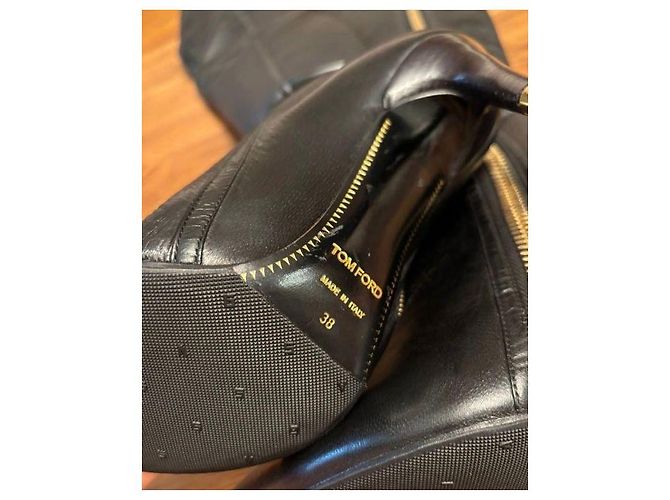Tom Ford Pelle Nera 38 Nero - vista 3