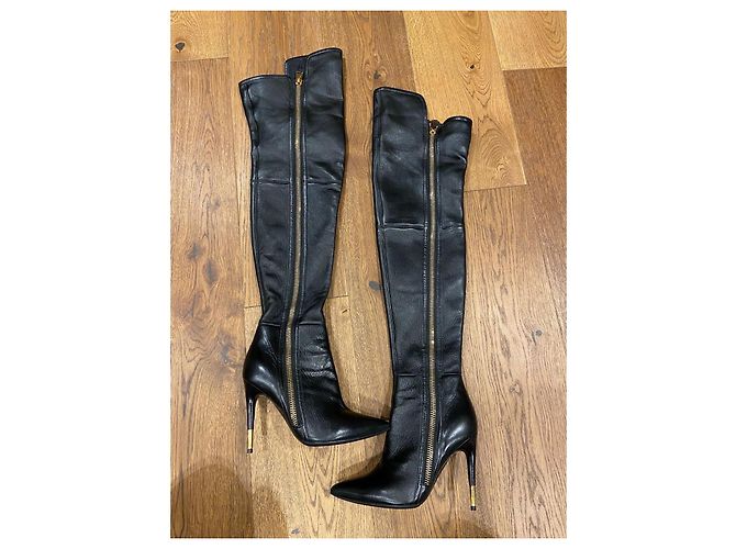 Tom Ford Pelle Nera 38 Nero - vista 4
