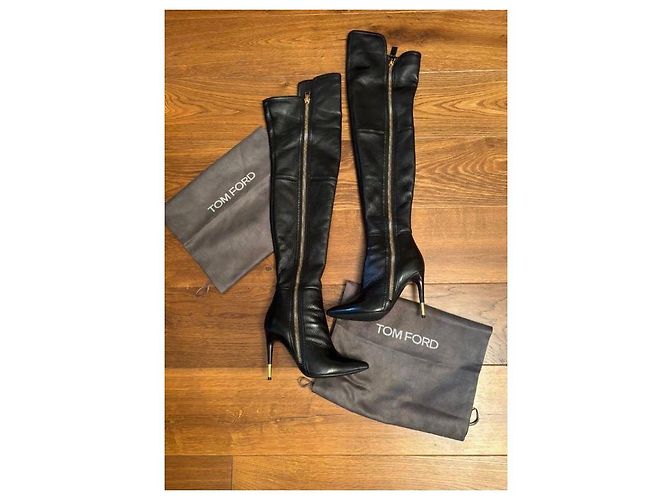 Tom Ford Pelle Nera 38 Nero - vista 6
