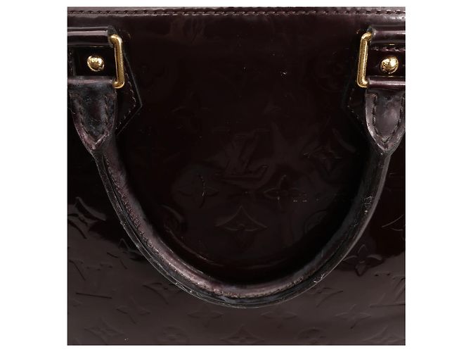 Borsa Louis Vuitton Vernis Alma GM in Bordeaux M91687 Bordò - vista 11