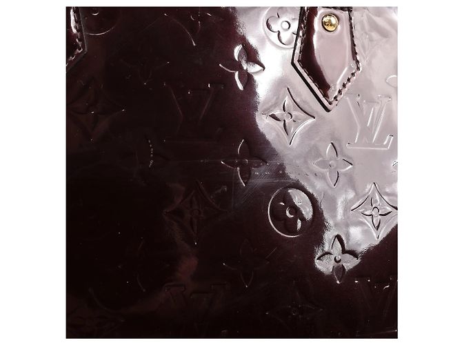 Borsa Louis Vuitton Vernis Alma GM in Bordeaux M91687 Bordò - vista 12