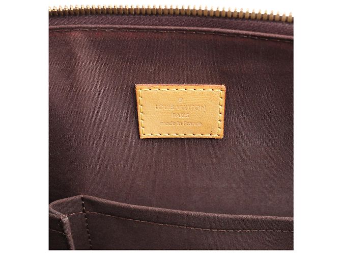 Borsa Louis Vuitton Vernis Alma GM in Bordeaux M91687 Bordò - vista 19