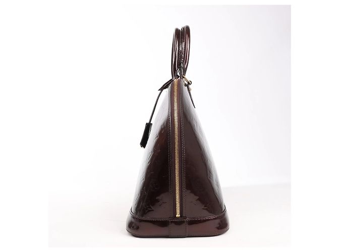 Borsa Louis Vuitton Vernis Alma GM in Bordeaux M91687 Bordò - vista 3