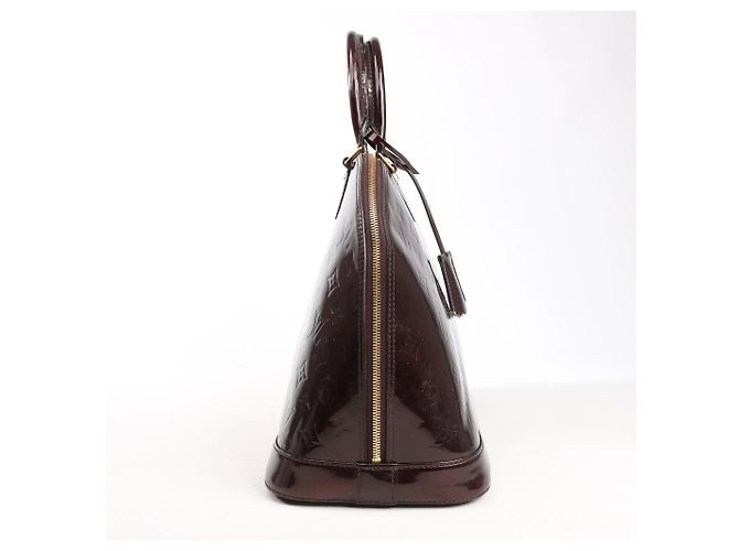 Borsa Louis Vuitton Vernis Alma GM in Bordeaux M91687 Bordò - vista 5