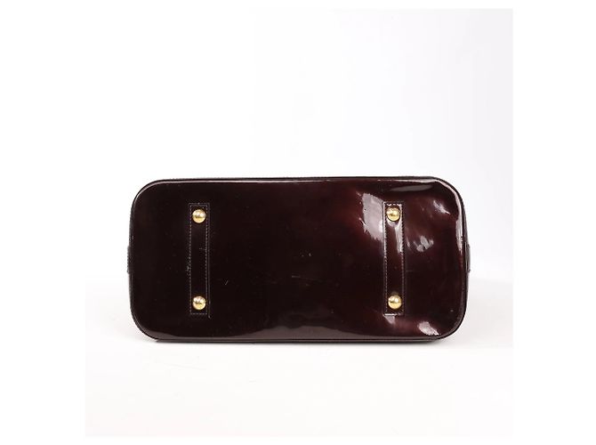 Borsa Louis Vuitton Vernis Alma GM in Bordeaux M91687 Bordò - vista 8