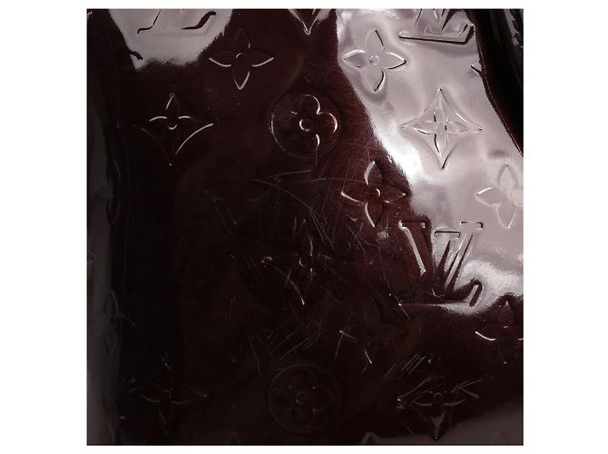 Borsa Louis Vuitton Vernis Alma GM in Bordeaux M91687 Bordò - vista 9