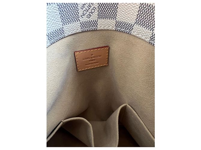 Bolsa Louis Vuitton Artsy MM Damier Azur Bege Fora de branco - vista 10