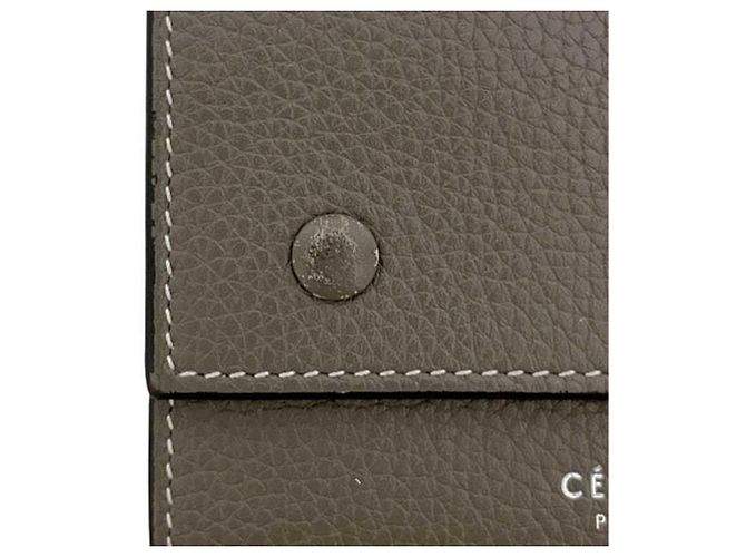 Céline Celine Kleine Dreifachbörse in Grau/Gelb Braun - Ansicht 11