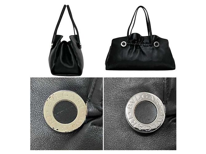Bulgari Borsa Tote Bvlgari Twist Nero - vista 3