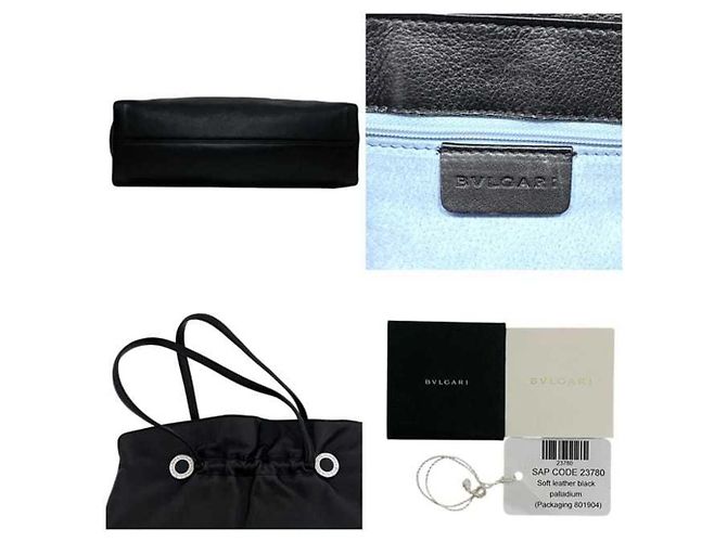 Bulgari Borsa Tote Bvlgari Twist Nero - vista 4