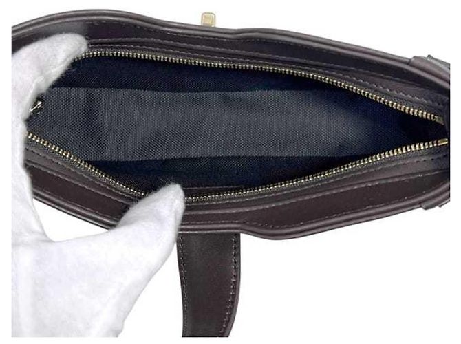Borsa a Spalla Gucci Moonside Marrone Beige - vista 5