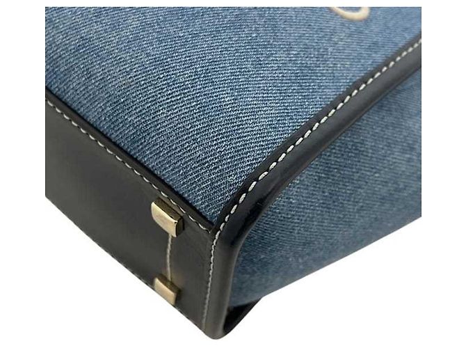 Borsa a Spalla in Denim Jimmy Choo Blu Blu navy - vista 11