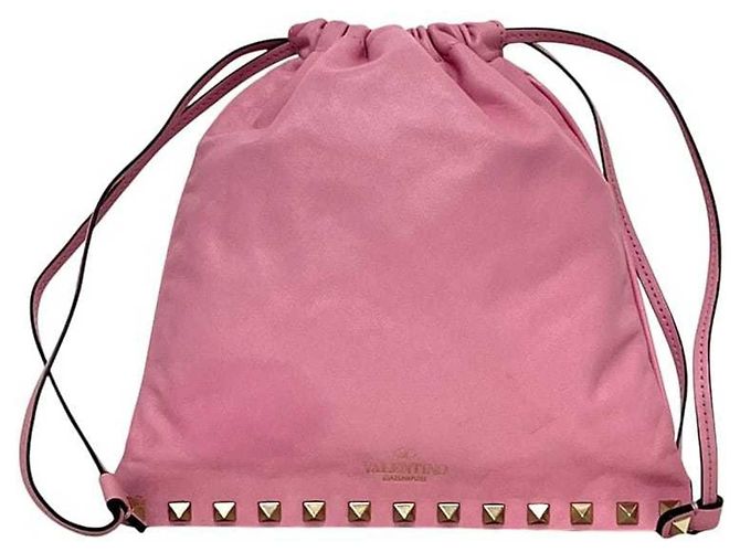 Clutch in pelle rosa Valentino Garavani - vista 2