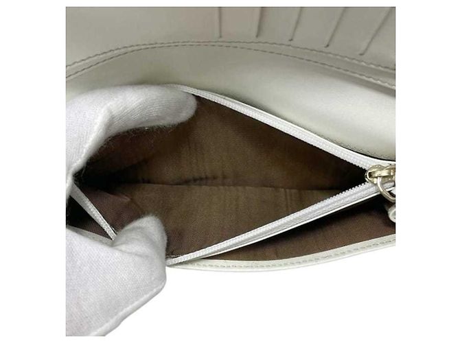Céline Celine Beige und Weiß Bi-Fold Langbörse - Ansicht 10