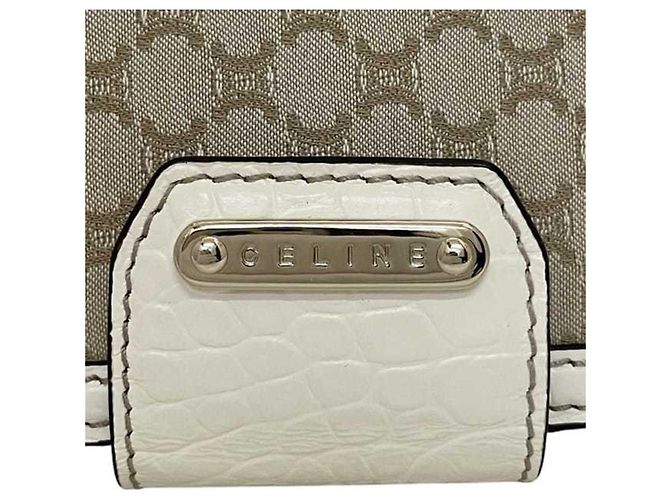 Céline Celine Beige und Weiß Bi-Fold Langbörse - Ansicht 4