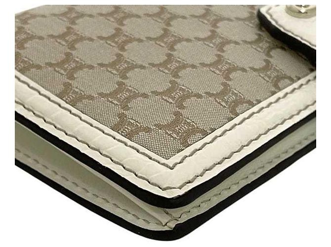 Céline Celine Beige und Weiß Bi-Fold Langbörse - Ansicht 5