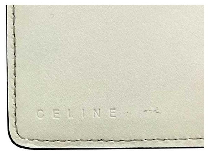 Céline Celine Beige und Weiß Bi-Fold Langbörse - Ansicht 7