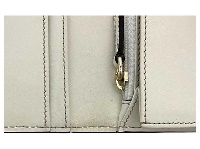 Céline Celine Beige und Weiß Bi-Fold Langbörse - Ansicht 8
