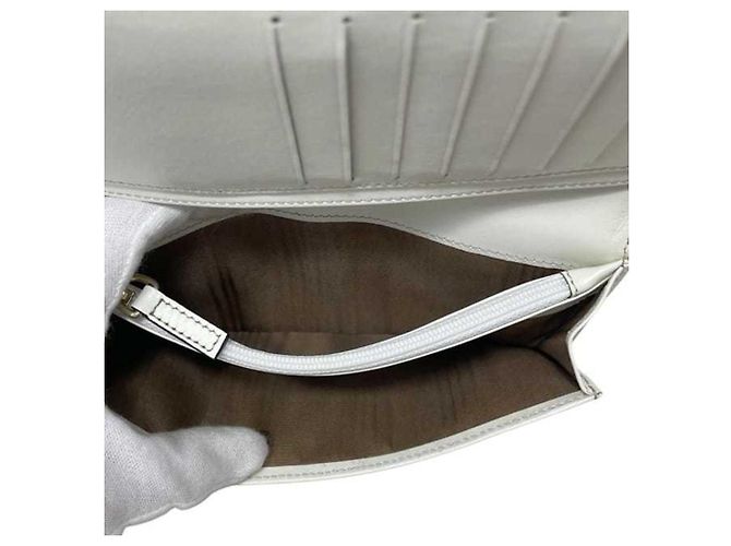 Céline Celine Beige und Weiß Bi-Fold Langbörse - Ansicht 9