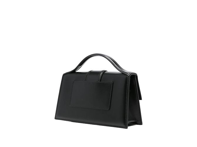 Jacquemus Le Grand Bambino Flap Leather long Nero - vista 2