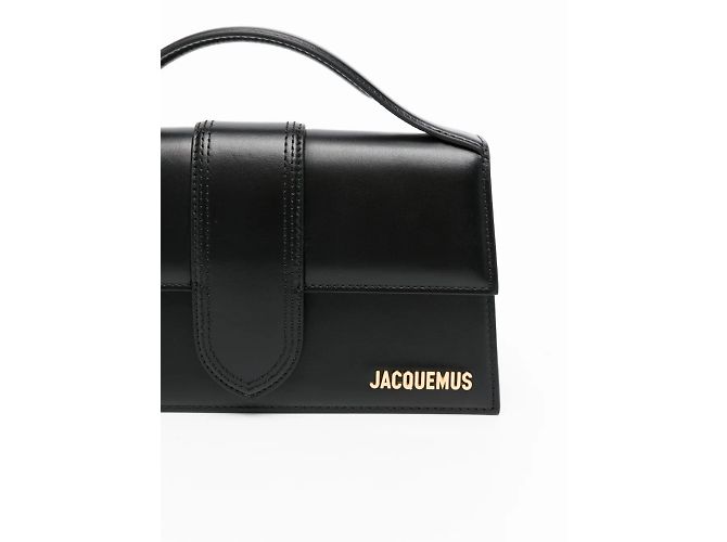 Jacquemus Le Grand Bambino Flap Leather long Nero - vista 3