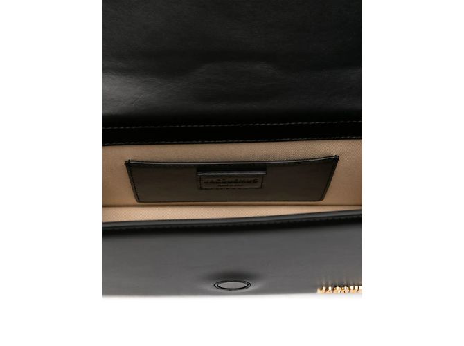 Jacquemus Le Grand Bambino Flap Leather long Nero - vista 4