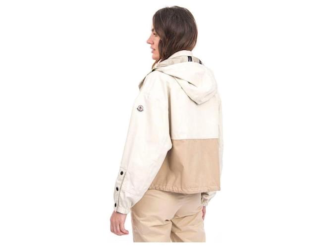 Moncler Mantel aus Baumwolle Beige Größe 2 - Ansicht 11