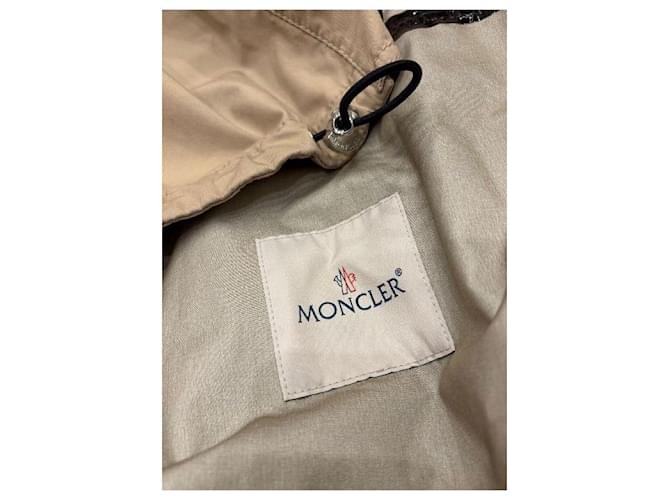 Moncler Mantel aus Baumwolle Beige Größe 2 - Ansicht 3