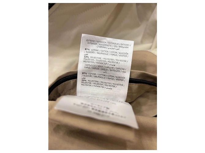 Moncler Mantel aus Baumwolle Beige Größe 2 - Ansicht 5