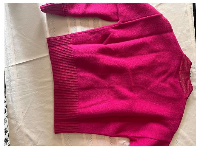 Ami Paris Wollcardigan Rosa Schwarz Pink - Ansicht 13