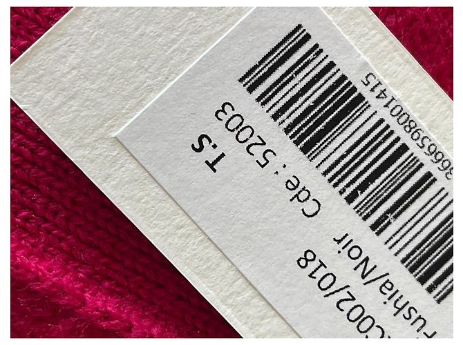 Ami Paris Wollcardigan Rosa Schwarz Pink - Ansicht 4