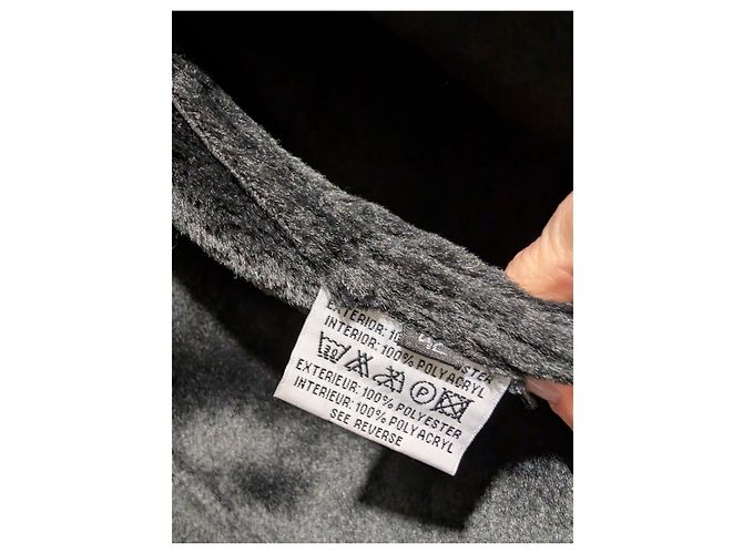 Abrigo de piel sintética Balmain talla 42 como nuevo Negro Dorado - vista 9