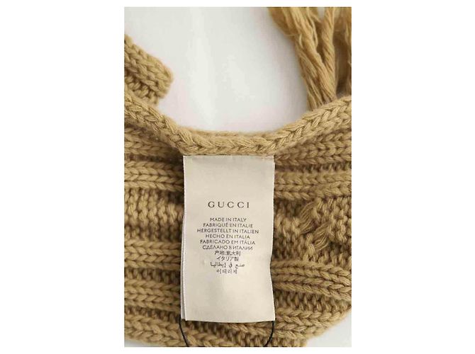 Gucci Bufanda de lana beige - vista 5