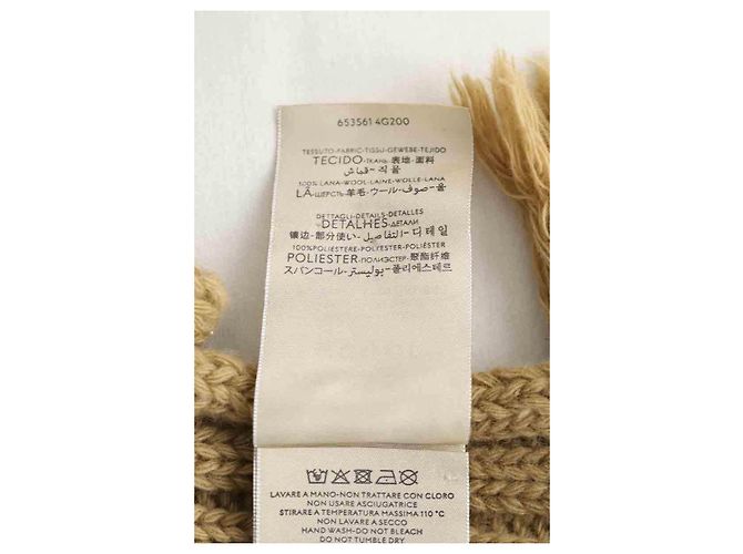 Gucci Bufanda de lana beige - vista 6