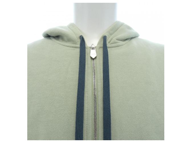 Hermès Moletom com capuz de algodão Hermes Azul Verde Azul marinho - vista 5