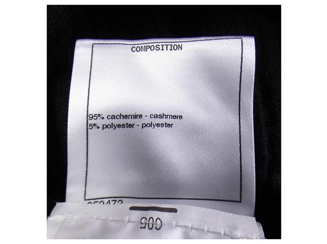 Chanel P73813K10579 Tejido de Cachemira 22K Negro - vista 3