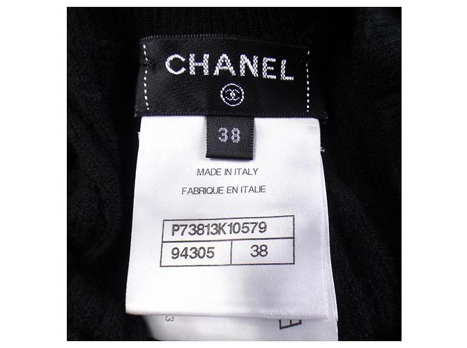 Chanel P73813K10579 Tejido de Cachemira 22K Negro - vista 4